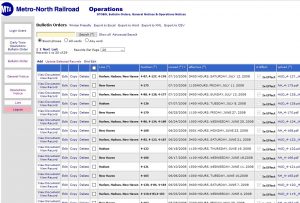 Operations Department Daily Train Operations Bulletin, thisis the first timeposted online.